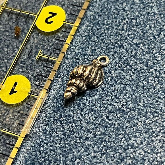 Vintage Sterling Silver.925 Conch Shell Charm. Sea shell ocean - Picture 4 of 5